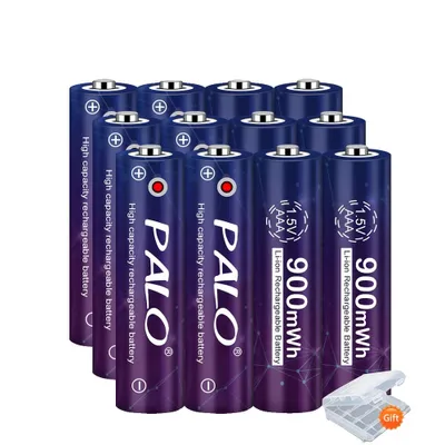 Obrázek produktu pro Dobíjecí baterie AAA, lithium-iontové, nabíječka, 12 baterií AAA