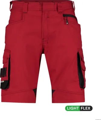 Produktbild von DASSY Bermuda Shorts COSMIC Arbeitshose Gr. 56 rot/schwarz