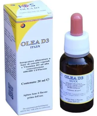 Produktbild von OLEA D3 MAX Vitamin D3 Tropfen 1000 IE rein aus -Olivenöl 20 ml