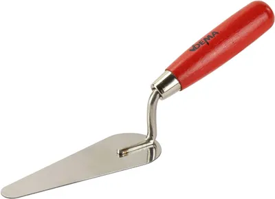 Produktbild von Katzenzunge Kelle Zungenkelle Maurerkelle 140 mm zulaufend abgerundet gekröpft