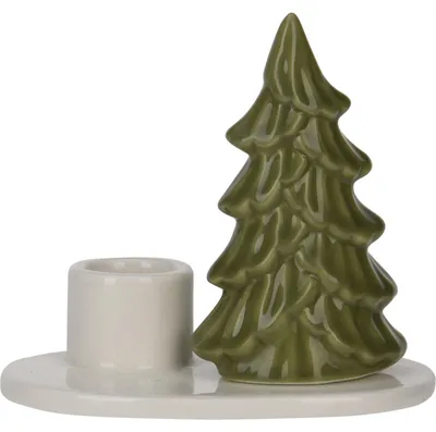 Zdjęcie produktu dla Świecznik świąteczny z choinką, 8 cm