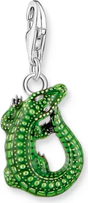 Immagine prodotto di Ciondolo a forma di coccodrillo in argento