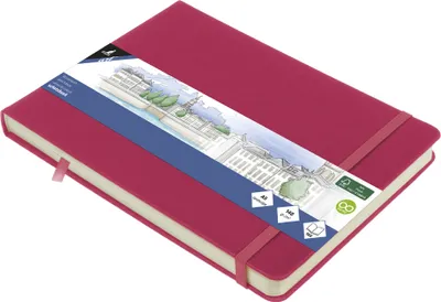 Obrázek produktu pro kangaro K-861311 kangaro skicák, 80 listů, DIN A5 na šířku, rubínová barva