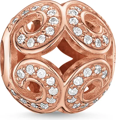 Obrázek produktu pro Thomas Sabo K0027-416-14 Karma Bead Glittering Wave Rosé