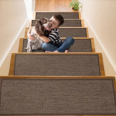 Immagine prodotto di Tappeto - Set di 15 pezzi - 65 x 20 cm - Antiscivolo - Lavabile in lavatrice