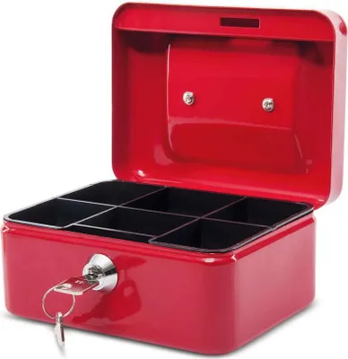 Produktbild von MAUL Geldkassette Muldeneinsatz 12.5 x 15.2 x 8 cm rot