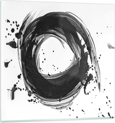 Produktbild von Bilder auf glas - Einteilig - Abstraktion Rad Aquarell - 70x70cm - Glasbilder - Wandbilder - Bilder - zum Aufhängen bereit - Wanddekoration aus Glas - Glas Bilder - Wandbild auf Glas - GAC70x70-4371