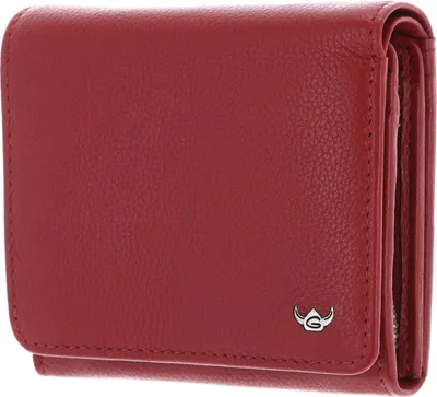 Image de Golden Head Cuir porte-monnaie Madrid RFID Protect Zipped Billfold Coin Wallet Red rouge