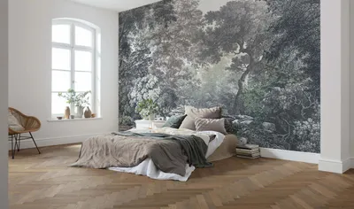 Obrázek produktu pro Komar netkaná tapeta - Pohádkový les - rozměr: 400 x 280 cm (šířka x výška) - 4 panely, obývací pokoj, ložnice, tapety