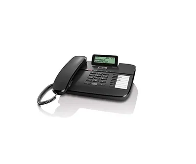 Obrázek produktu pro Kabelový analogový telefon (se záznamníkem) GIGASET DA810A černý