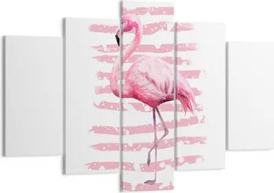 Produktbild von Bild auf Leinwand - Leinwandbild - Flamingo Vogel Wasser - 150x100cm - Wand Bild - Wanddeko - Leinwanddruck - Bilder - Kunstdruck - Wanddekoration - Leinwand bilder - Wandkunst - EA150x100-3938
