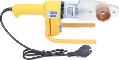 Produktbild von Kunststoffrohrschweißgerät - Muffenschweißgerät für PPR/PE/PP - Ø20–63 mm - Schmelzschweißen - 2,1 kg - 335×120×135 mm - Leuchtgelb