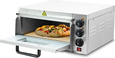 Produktbild von Bituxx Elektrischer Pizza Ofen 2000 Watt Silber MS-18167