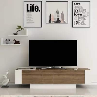 Image de Meuble TV en bois "Matera" - 150 x 31 x 41 cm - Marron