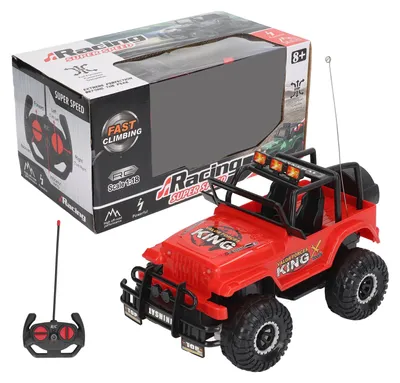 Image de Voiture tout-terrain RC à l'échelle 1/18, quatre roues motrices, rotation à 360 degrés, camion télécommandé à grande vitesse, rouge