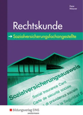 Produktbild von Rechtskunde für Sozialversicherungsfachangestellte