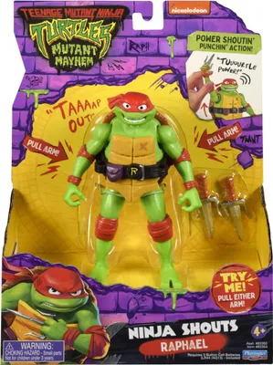 Produktbild von Teenage Mutant Ninja Turtles: Mutant Mayhem Ninja Shouts Actionfigur Raphael 14 cm