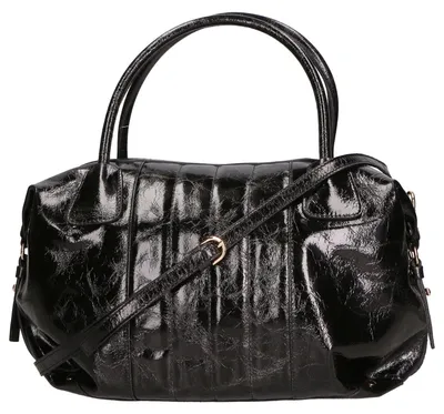 Immagine prodotto di Borsa Bauletto Donna Tracolla Rimovibile Italy Black B UNICA 34x23x13 cm