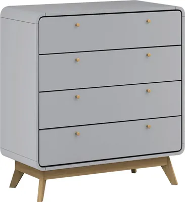 Produktbild von Kommode >Janne< in Grau - 80x88x39cm (BxHxT)
