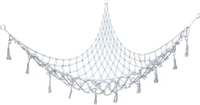 Produktbild von Hängekorb Spielzeug Aufbewahrung, Stofftier Hängematte, 142x106x106cm, biszu15kg