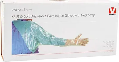 Imagen del producto de Guantes de trabajo Kruuse Kurtex Soft, 50 unidades, transparentes, talla L