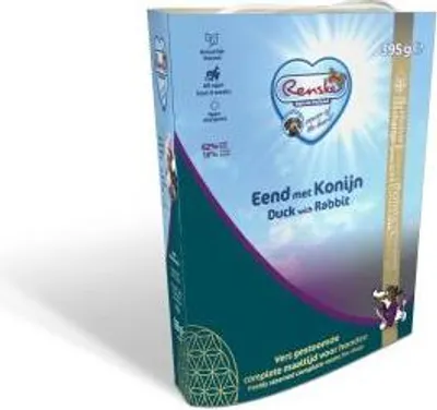 Produktbild von Frischer Hund Ente & Kaninchen 395g - Renske