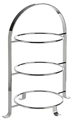 Etagere aus Metall, 3-stöckig, für Teller bis Ø 27 cm, Höhe 43 cm