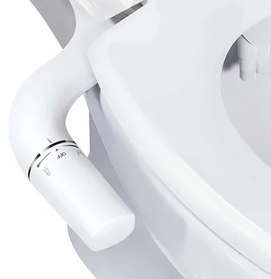 Produktbild von Bidet Aufsatz, Nicht Elektrisch Bidet Einsatz für Toilette mit Doppeldüse, Wasserdruck Einstellbar, Kaltwasser-Bidetaufsatz, WC-Aufsatz Po-Dusche