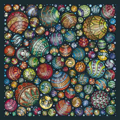Produktbild von CURIOSI Quadratisches Puzzlespiel: Farbkugeln 248 Puzzles