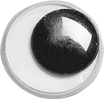 Produktbild von Wackelaugen 18 mm schwarz/weiß VE=12x14 Stück