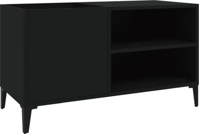 Obrázek produktu pro vidaXL Skříň na talíře černá 84,5x38x48 cm odvozený výrobek ze dřeva