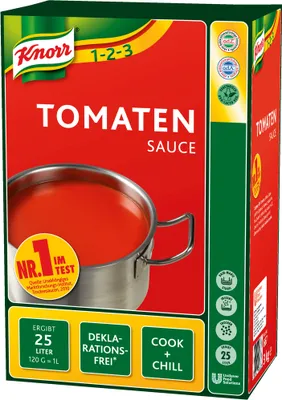 Produktbild von Knorr Tomaten Sauce Trockenmischung für 25 Liter Wasser 3000g