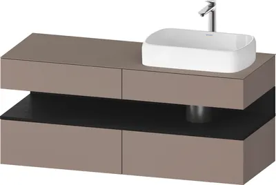 Produktbild von DURAVIT QA4766016430010 QTG KWTU WH Ek. 1400x550x600 bs. Mt.