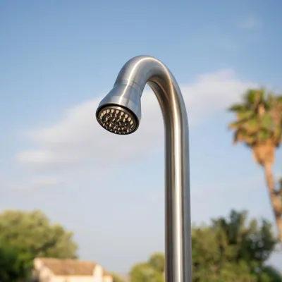 Produktbild von Sined Stintino Edelstahldusche 316l Mit Schwenkbarer Kopfbrause Fusswaschhahn Und Handbrause Inox
