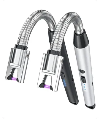 Productafbeelding van Elektrische aansteker, boogaansteker, kaarsaansteker, USB-C oplaadbaar, 2 stuks