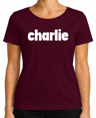 Productafbeelding van Charlie Schriftzug Charlie Kirk Protest T-shirt voor dames, rood, maat 3XL