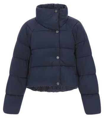 Produktbild von Damen Jacke wattiert hoher Stehkragen Navy XL