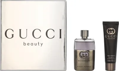Zdjęcie produktu dla Gucci Guilty Pour Homme Gift Set, Mężczyźni, 1 szt., Woda toaletowa, 50 ml, Spray, ALCOHOL DENAT., AQUA/WATER/EAU, PARFUM/FRAGRANCE, LIMONENE, LINALOOL, ETHYLHEXYL METHOXYCINNAMATE,...