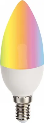 Produktbild von WiFi Connected LED Glühbirne E14 5.5W RGBW C37