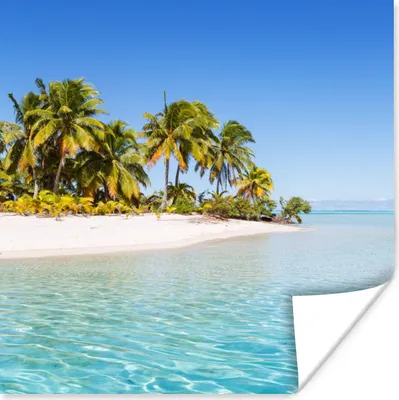 Produktbild von MuchoWow® Poster Meer - Tropisch - Sommer 75x75 cm - Wand Dekoration