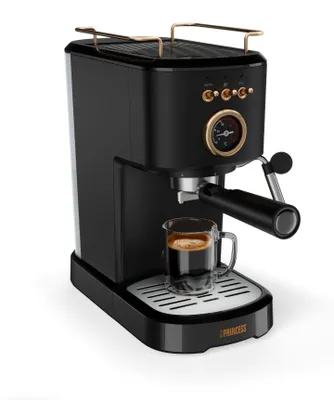 Obrázok produktu pre Princess 249417, Espresso kávovar, 1,2 L, Kávová kapsula, Mletá káva, 1100 W, Čierna