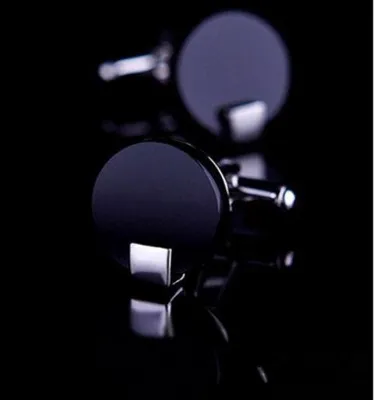 Image de Boutons de manchette noirs ronds