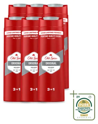 Produktbild von 6 x Old Spice Original 3-in-1 Duschgel - 400 ml - Vorratspackung - 6 Stücke