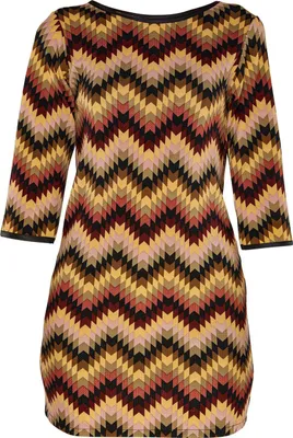 Produktbild von Kleid Reflection mit Zickzack-Muster, geradem Schnitt und casualem Look