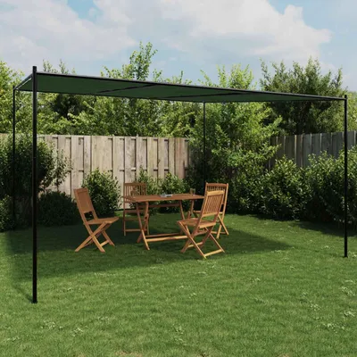 Produktbild von Pavillon 4 x 3,98 x 2,67 m Grün Polyester und Stahl - Pavillons & Partyzelte c2777