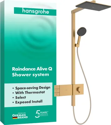 Obrázok produktu pre hansgrohe Sprchová tyč Raindance Alive Q 210/340 2jet s termostatom BBR, 1 kus.