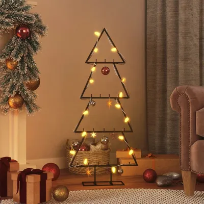 Zdjęcie produktu dla Maison Exclusive – metalowa choinka do dekoracji, czarna, 90 cm