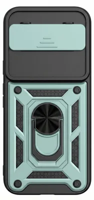 Immagine prodotto di Custodia protettiva per Google Pixel 11 / 11 Pro, resistente agli urti, con anello e protezione per la fotocamera, colore verde