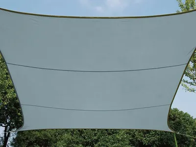Image de Voile Solaire - Carré - 3.6 X 3.6 M - Couleur : Gris Ardoise Clair