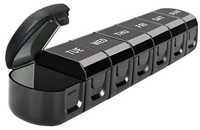 Zdjęcie produktu dla Pudełko na tabletki 7 dni organizer leki suplementy podróżne